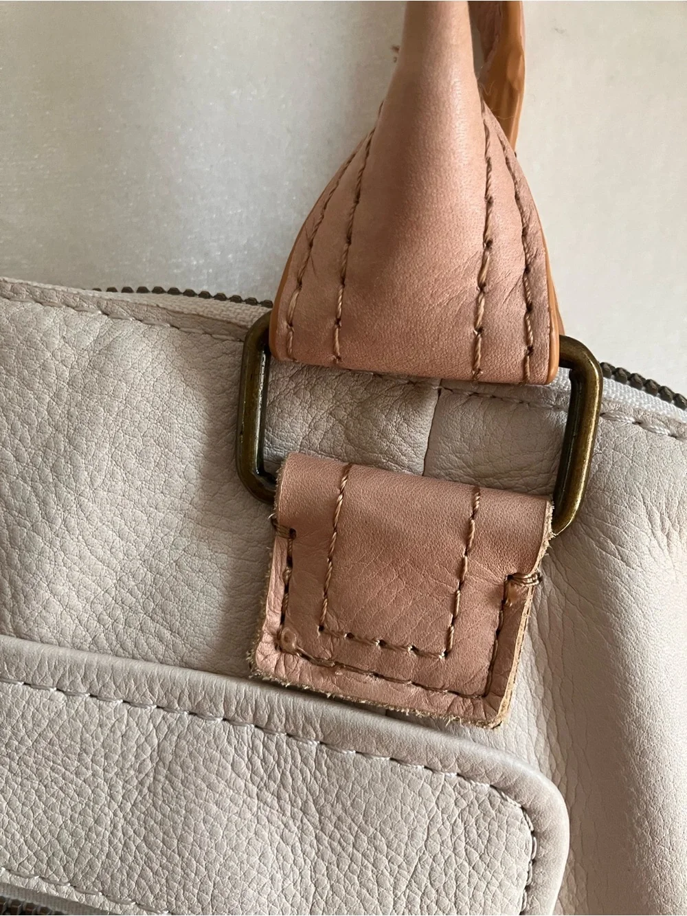 American Leather Co. cream leather